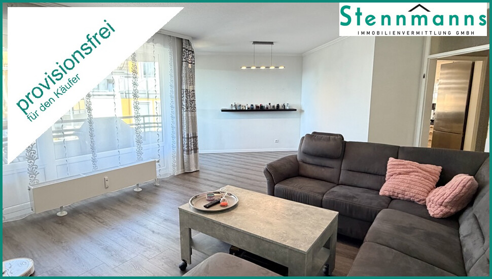 FÜR DIE FAMILIE IN DER INNENSTADT REMSCHEID: 4 ZIMMER-WOHNUNG MIT BALKON UND GARAGE - Etagenwohnung Remscheid Innenstadt | Angebot:27567381