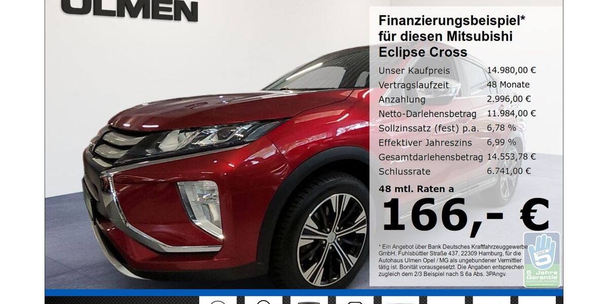Mitsubishi Eclipse Cross 77.825 km 14.980 &euro; Düsseldorf 40231