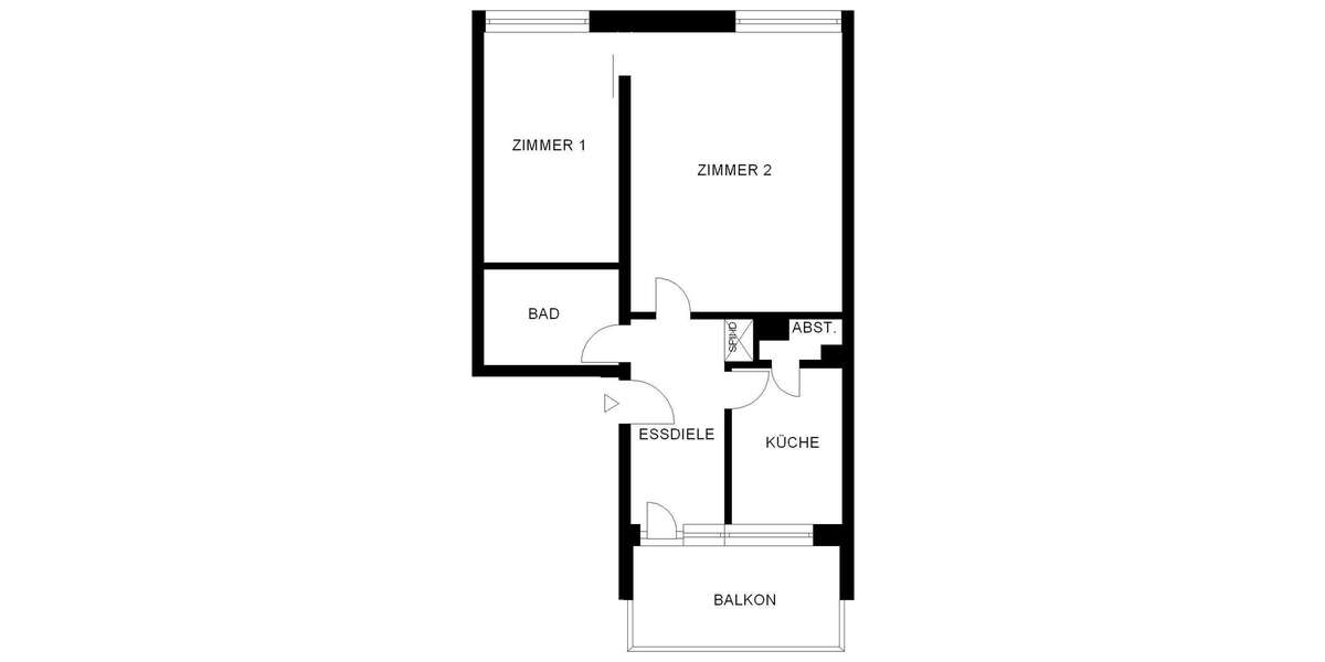 Etagenwohnung Köln Chorweiler - 2 Zimmer, 63 m&sup2;, 654&euro; | Angebot:27029216