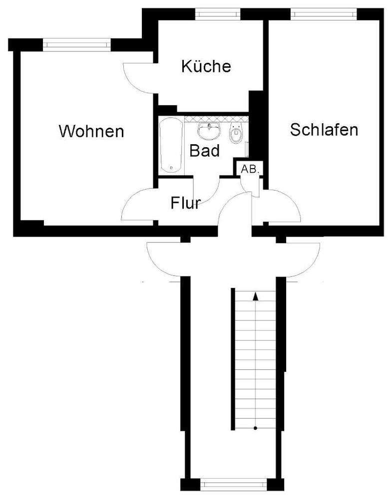 Wohnung zum Mieten in Wuppertal 340 € 46.42 m²