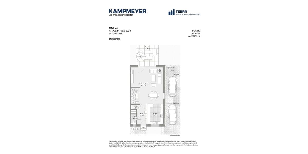 Doppelhaushälfte Pulheim - 5 Zimmer, 197 m&sup2;, 2.620&euro; | Angebot:24617318