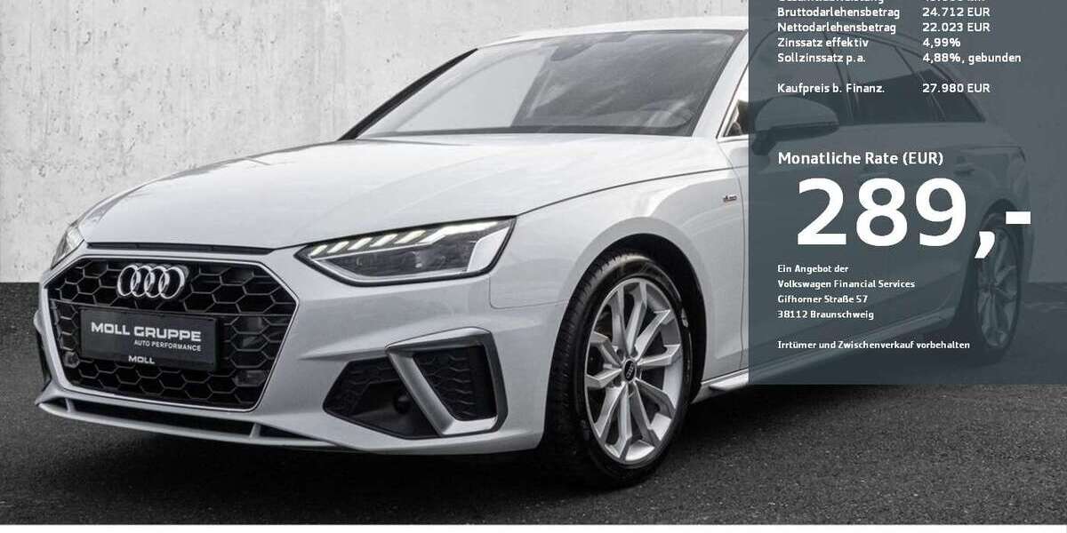 Audi A4 38.315 km 27.980 € Düsseldorf 40474