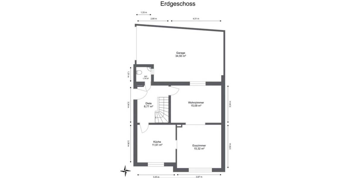 Doppelhaushälfte Remscheid Innen - 3 Zimmer, 95 m&sup2;, 277.000&euro; | Angebot:23917708