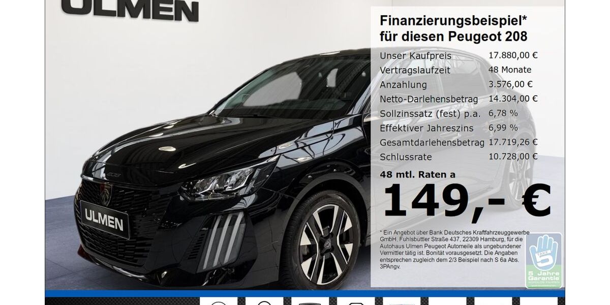 Peugeot 208 28.641 km 17.880 &euro; Düsseldorf 40233