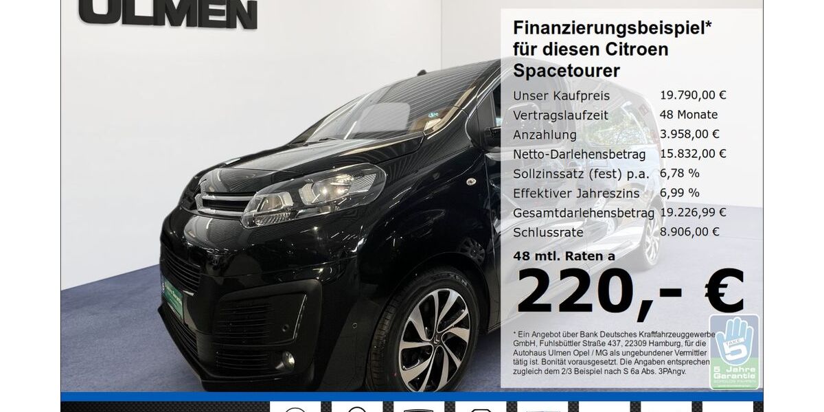 Citroen SpaceTourer 119.820 km 19.488 &euro; Düsseldorf 40231