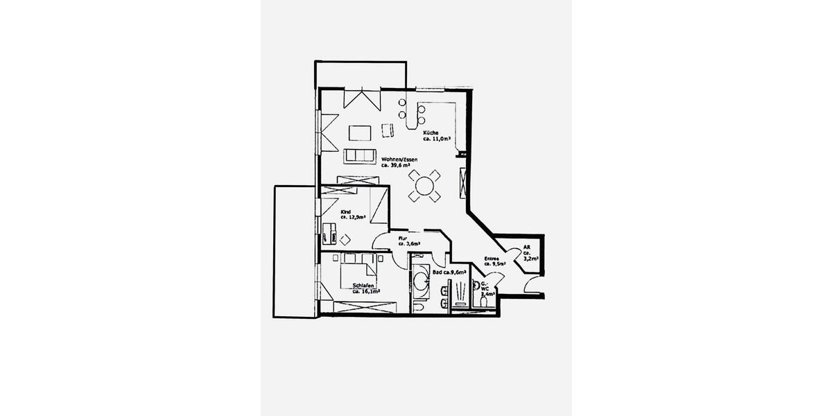 Etagenwohnung Essen Stadtbezirk IX - 3 Zimmer, 117 m&sup2;, 559.000&euro; | Angebot:26613094