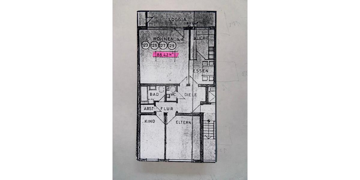 Etagenwohnung Düsseldorf Stadtbezirk 3 - 3 Zimmer, 88 m&sup2;, 395.000&euro; | Angebot:26036450