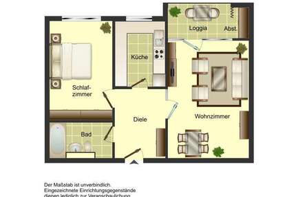 Wohnung Köln Kalk - 2 Zimmer, 61 m&sup2;, 688&euro; | Angebot:27669106