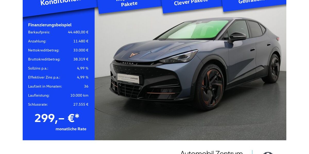 Cupra Tavascan 13.215 km 43.980 € Leverkusen 51379