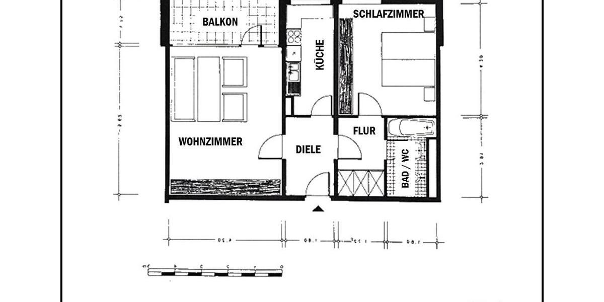 Etagenwohnung Ratingen Tiefenbroich - 2 Zimmer, 64 m&sup2;, 164.900&euro; | Angebot:27621751