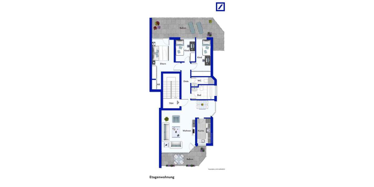 Etagenwohnung Düsseldorf Gerresheim - 4 Zimmer, 98 m&sup2;, 310.000&euro; | Angebot:25685672
