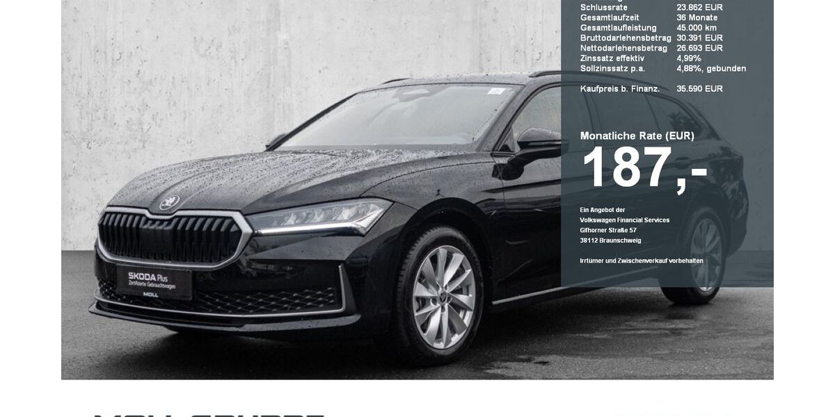 Skoda Superb 7.205 km 35.590 € Düsseldorf 40474