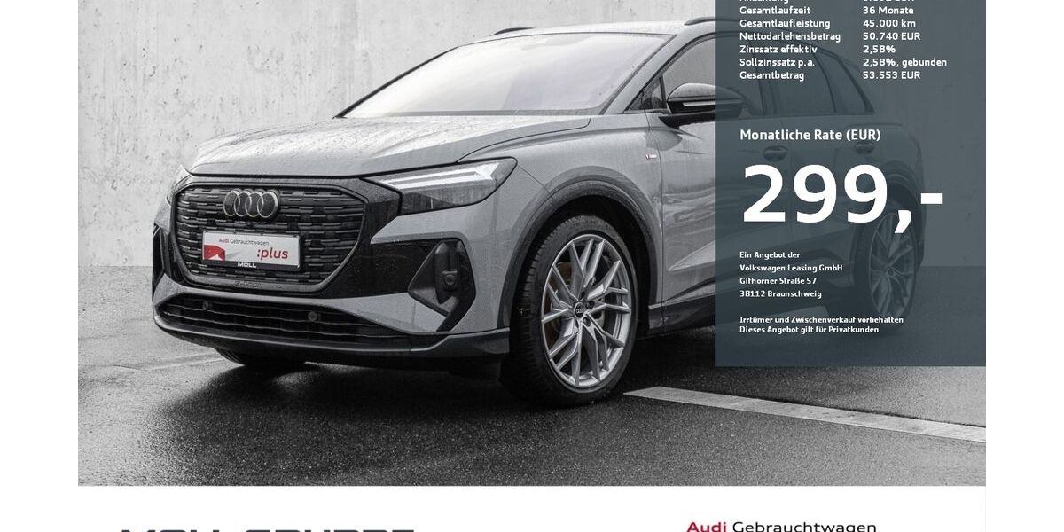 Audi Q4 e-tron 6.580 km 49.480 &euro; Düsseldorf 40549