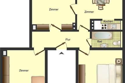 Wohnung zum Mieten in Solingen 709 € 70.04 m² 3 zimmer