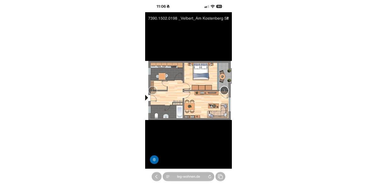 Etagenwohnung Velbert Velbert-Mitte - 2 Zimmer, 73 m&sup2;, 820&euro; | Angebot:27602831