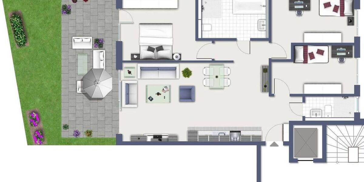 Etagenwohnung Leverkusen Schlebusch - 4 Zimmer, 102 m&sup2;, 595.000&euro; | Angebot:22824585