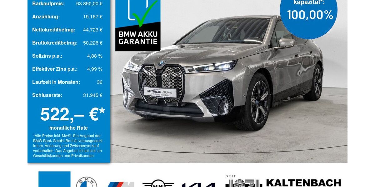 BMW iX 36.712 km 63.390 &euro; Remscheid 42897