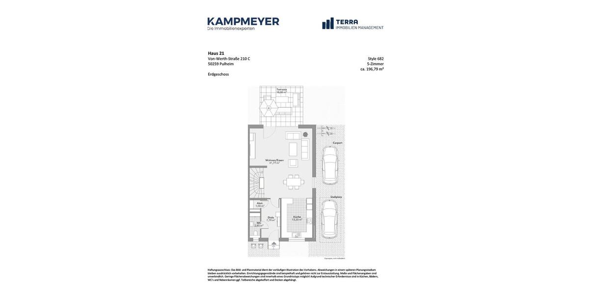 Doppelhaushälfte Pulheim - 5 Zimmer, 197 m&sup2;, 2.650&euro; | Angebot:26477215