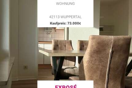 Wohnung Wuppertal Eckbusch - 1 Zimmer, 52 m&sup2;, 73.000&euro; | Angebot:24696368