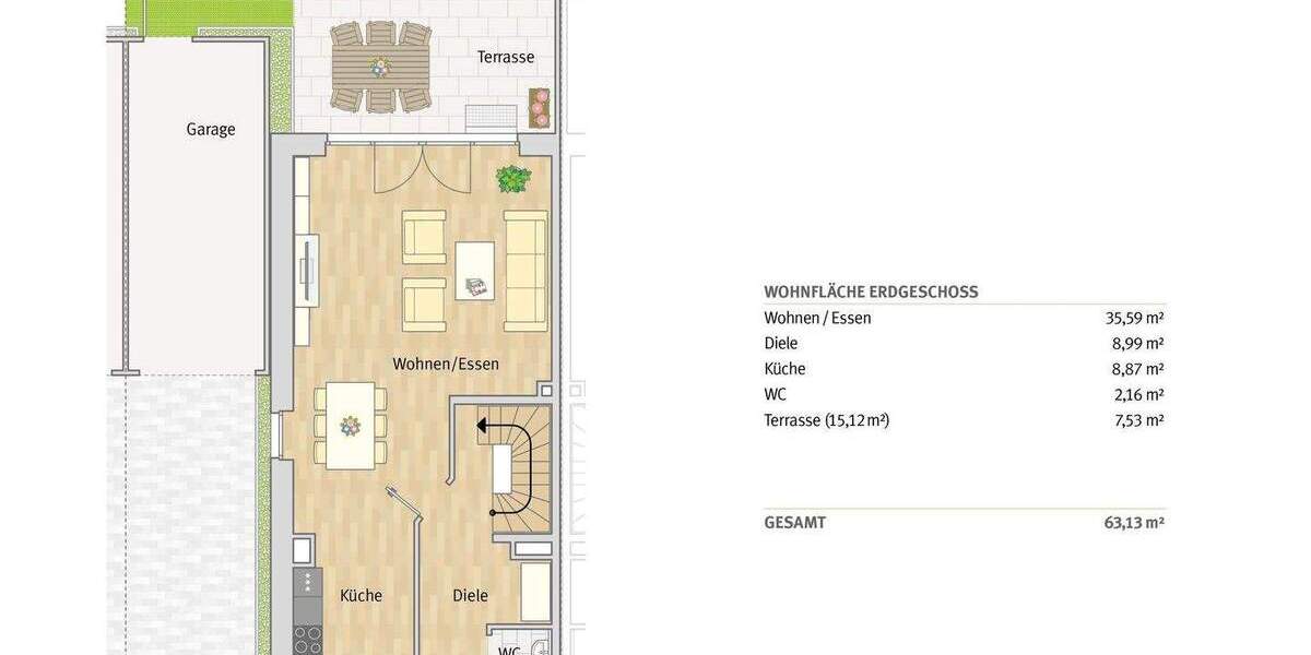 Doppelhaushälfte Langenfeld (Rheinland) Reusrath - 5 Zimmer, 135 m&sup2;, 2.200&euro; | Angebot:25228512