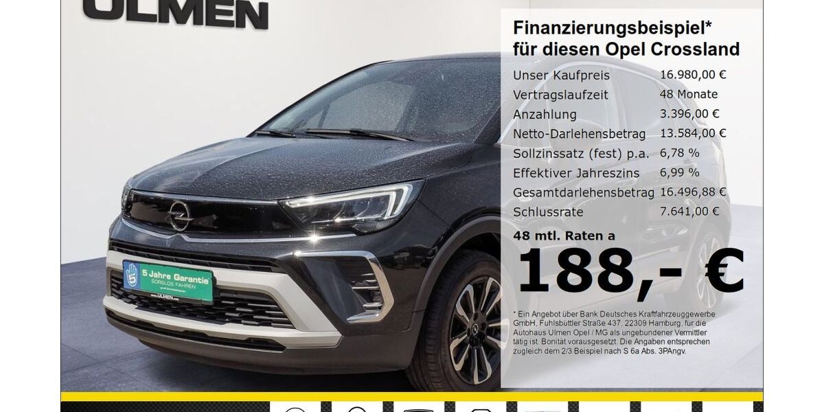 Opel Crossland (X) 28.930 km 16.980 &euro; Düsseldorf 40231