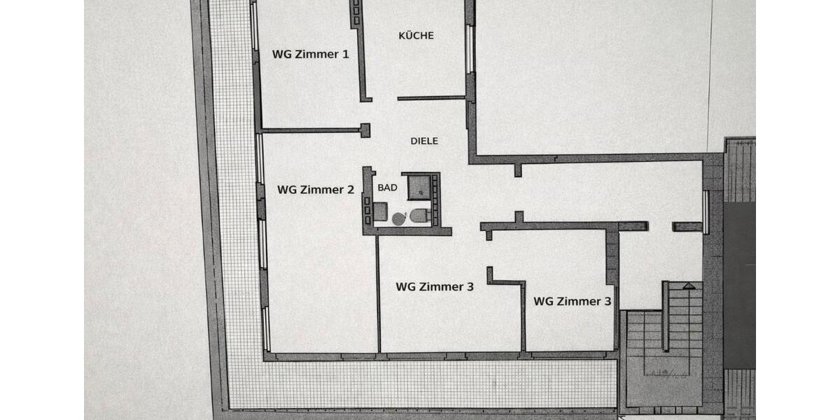 Dachgeschoßwohnung Köln Mülheim - 1 Zimmer, 107 m&sup2;, 640&euro; | Angebot:25992716