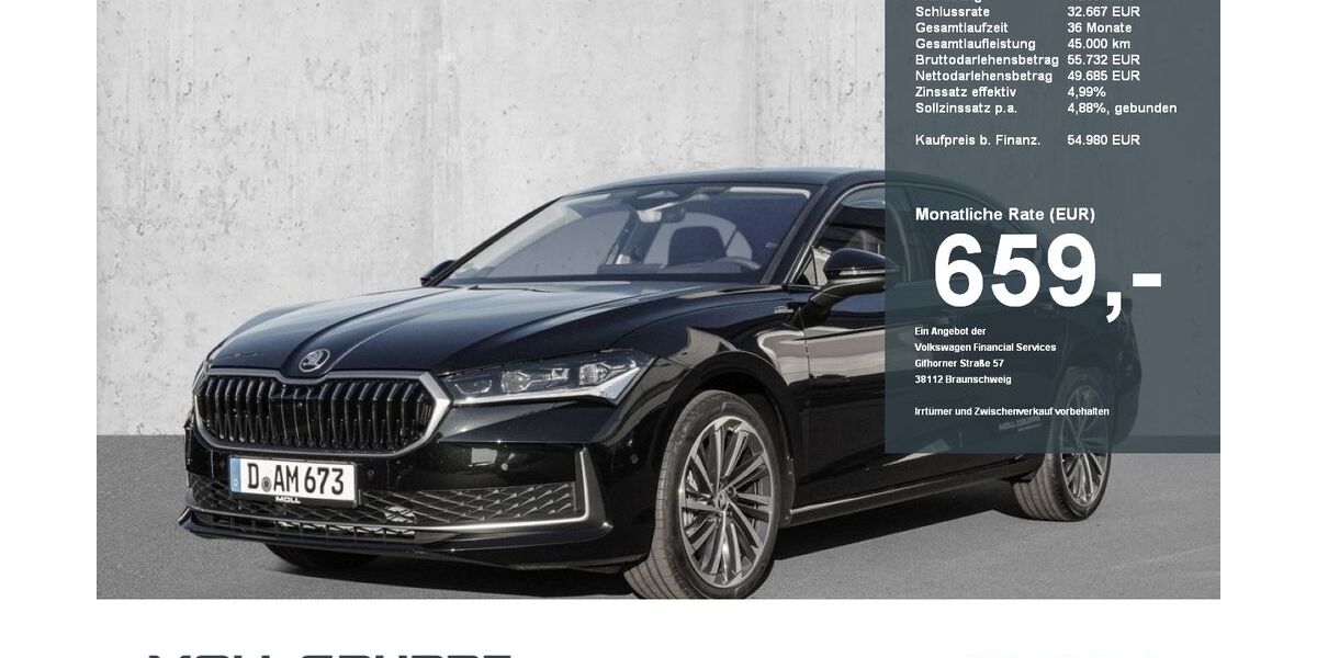 Skoda Superb 10.000 km 46.980 &euro; Düsseldorf 40549