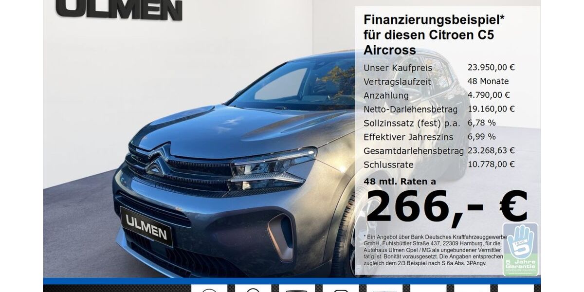 Citroen C5 Aircross 35.250 km 22.850 &euro; Düsseldorf 40231
