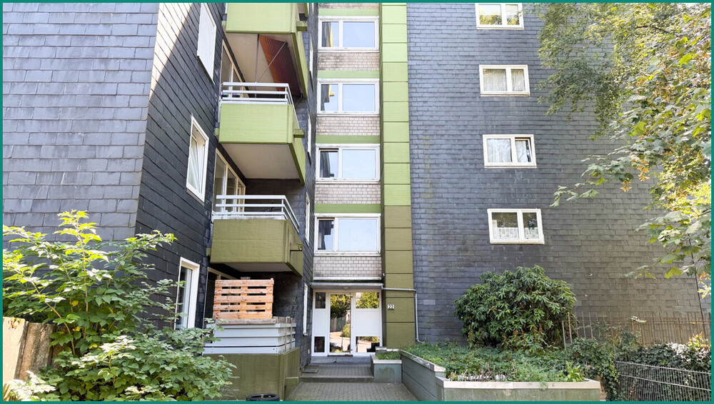 GUT GESCHNITTENE 2-ZIMMER-EIGENTUMSWOHNUNG MIT BALKON IN RADEVORMWALD, PROVISIONS- UND BEZUGSFREI - Etagenwohnung Radevormwald Uelfe IV | Angebot:27261867