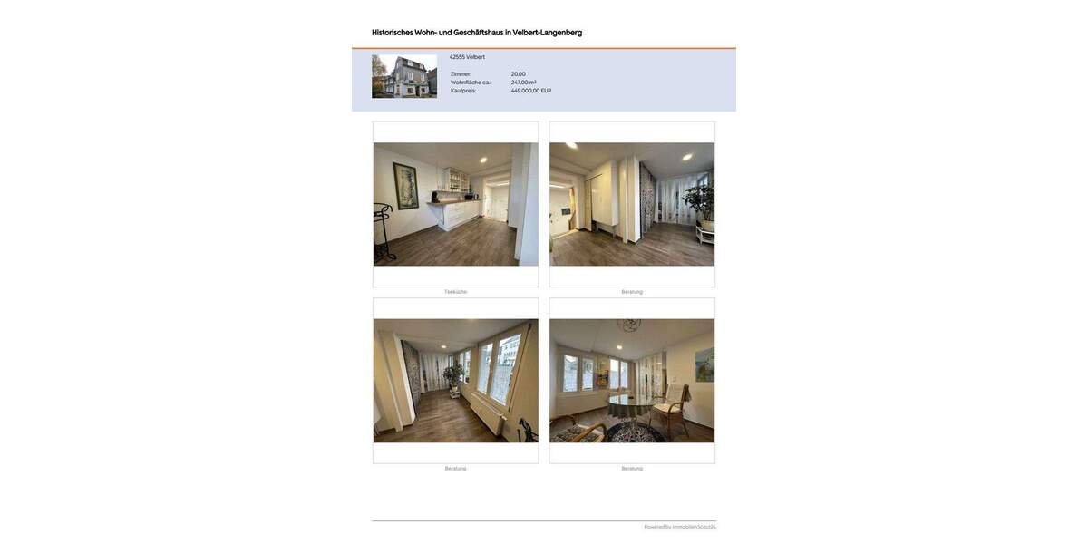 Mehrfamilienhaus, Wohnhaus Velbert Langenberg Langenberg - 2 Zimmer, 247 m&sup2;, 399.000&euro; | Angebot:24483838