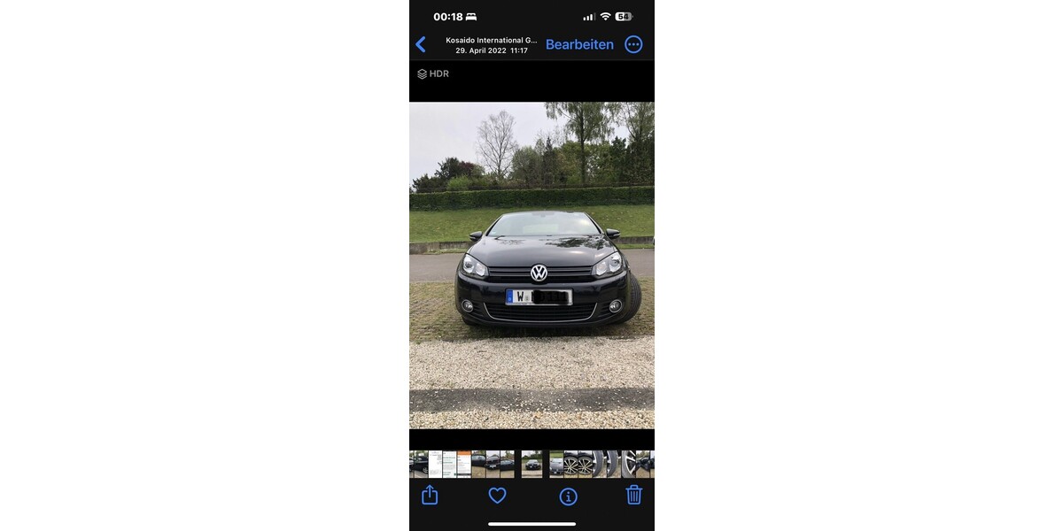 VW Golf VI Cabriolet 151.000 km 9.000 € Wuppertal 42275