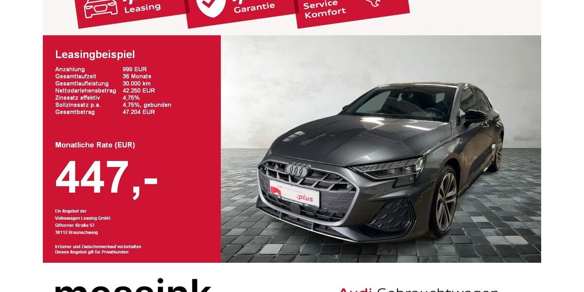 Audi A3 4.264 km 42.250 &euro; Wermelskirchen 42929