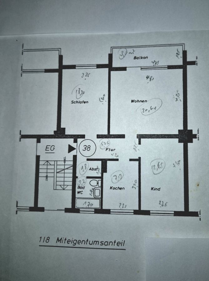 Provisionsfrei* Eigentumswohnung zum Eigennutzung oder Als Kapitalanlage in Toplage 3 zimmer