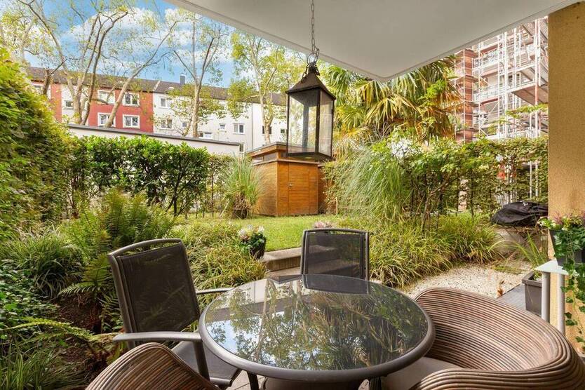 Moderne TraumWohnung mit zwei Gärten und sonniger Terrasse - Wohnen in Bestlage von Pempelfort