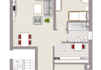Helle 3 Zimmer Wohnung mit EBK, Terrasse und Stellplatz