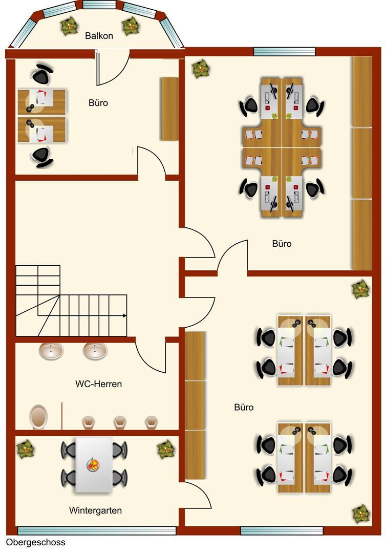 Repräsentative Büroräume in stilvoller Stadtvilla! 1 zimmer
