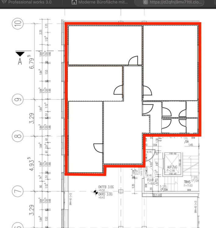 Moderne Bürofläche mit guter Verkehrsanbindung im 3. OG - direkt zimmer