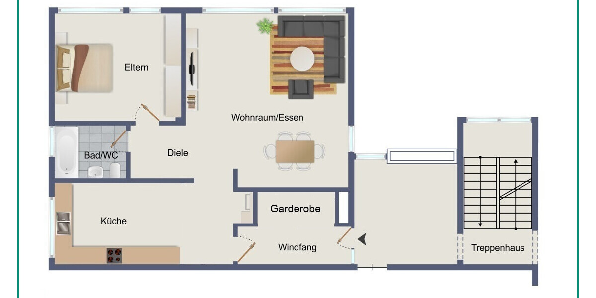 2-ZIMMER-EIGENTUMSWOHNUNG IN GUTER LAGE AM STADTZENTRUM VON RADEVORMWALD, PROVISIONSFREI ! - Etagenwohnung Radevormwald Innenstadt | Angebot:27242171
