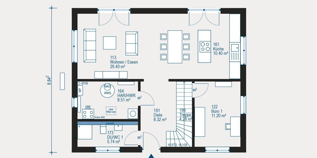 Modernes Einfamilienhaus - individuell geplant in Solingen - Einfamilienhaus Solingen | Angebot:27362291