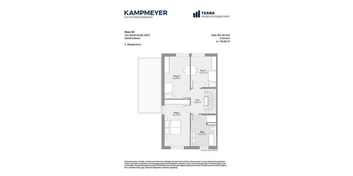 Doppelhaushälfte Pulheim - 6 Zimmer, 237 m&sup2;, 3.140&euro; | Angebot:26476059
