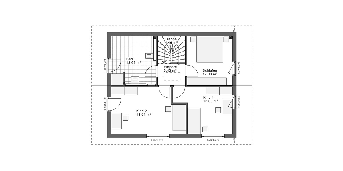 Einfamilienhaus Ennepetal - 3 Zimmer, 132 m&sup2;, 1.600&euro; | Angebot:25082070