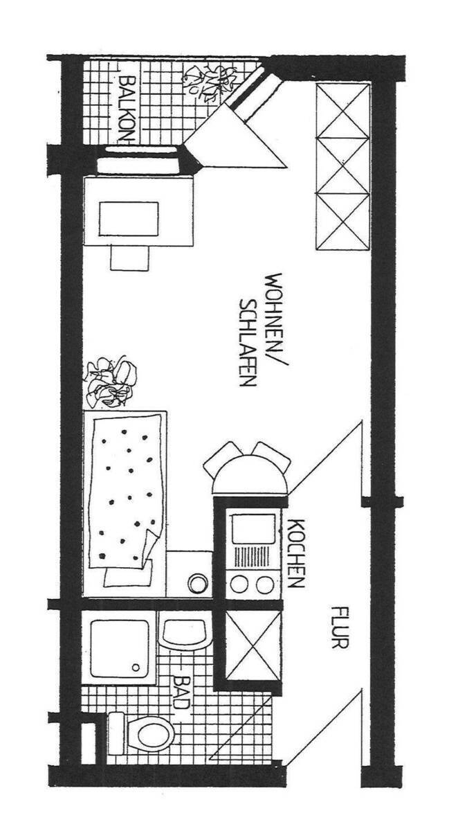 1-Zimmer-Wohnung, 20 m² mit Terrasse, Mülheim Speldorf; BESICHTIGUNG: Montag, 10.11.2025 um 17.00 Uhr 1 zimmer