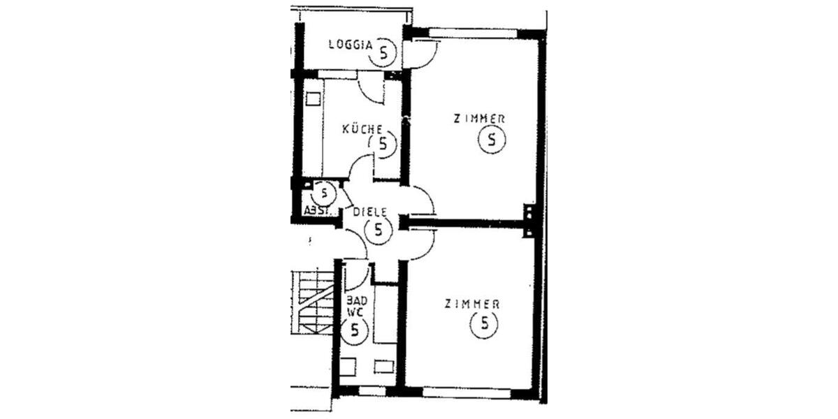 Etagenwohnung Wuppertal Gemarkung Ronsdorf - 2 Zimmer, 64 m&sup2;, 650&euro; | Angebot:24409549