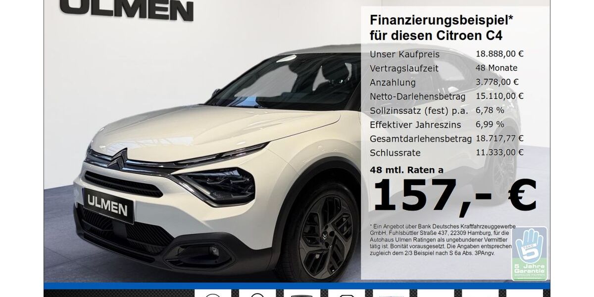 Citroen C4 34.614 km 18.688 &euro; Ratingen 40880