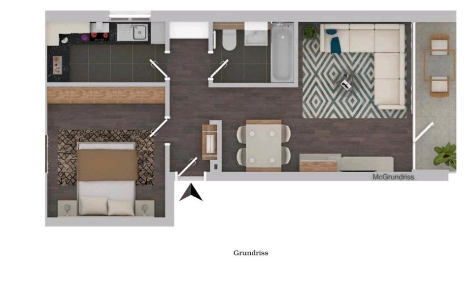 Erdgeschoßwohnung Erkrath - 2 Zimmer, 58 m&sup2;, 710&euro; | Angebot:24712277