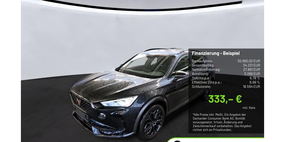 Cupra Formentor 34.626 km 30.990 &euro; Pulheim-Brauweiler 50259