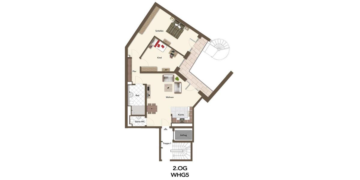 Etagenwohnung Düsseldorf Pempelfort - 3 Zimmer, 112 m&sup2;, 2.350&euro; | Angebot:23227910