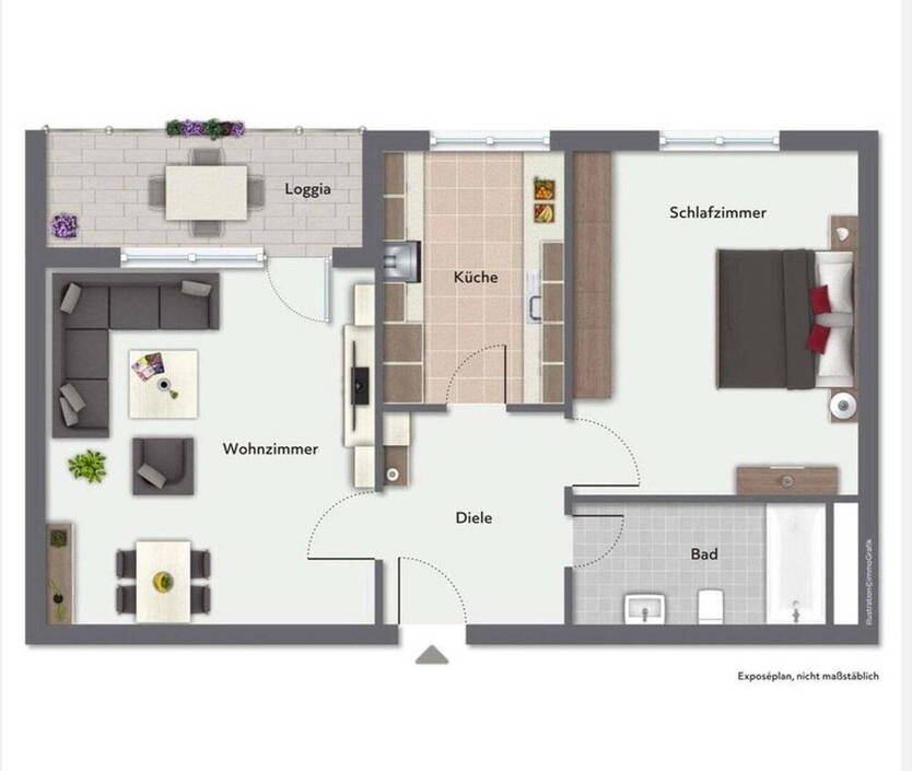 Sofort einziehen: Moderne 2 Zimmer Wohnung mit traumhaftem Sonnenbalkon - sofort bezugsbereit