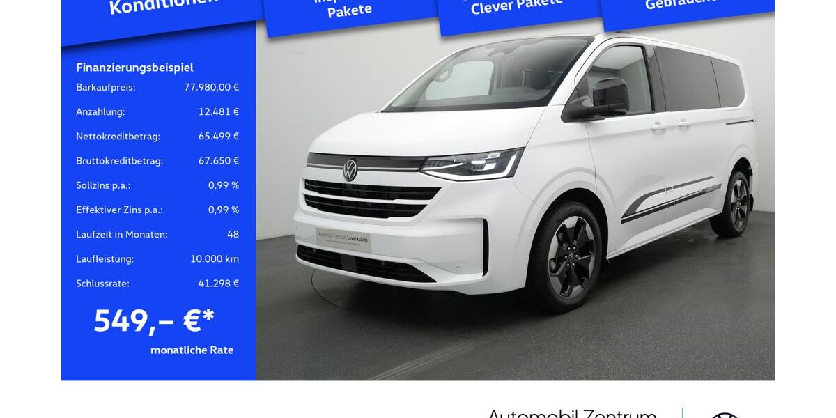 VW T7 Caravelle 1.009 km 77.980 &euro; Leverkusen 51379