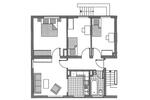 Etagenwohnung Wuppertal Gemarkung Langerfeld - 4 Zimmer, 65 m&sup2;, 799&euro; | Angebot:26396479